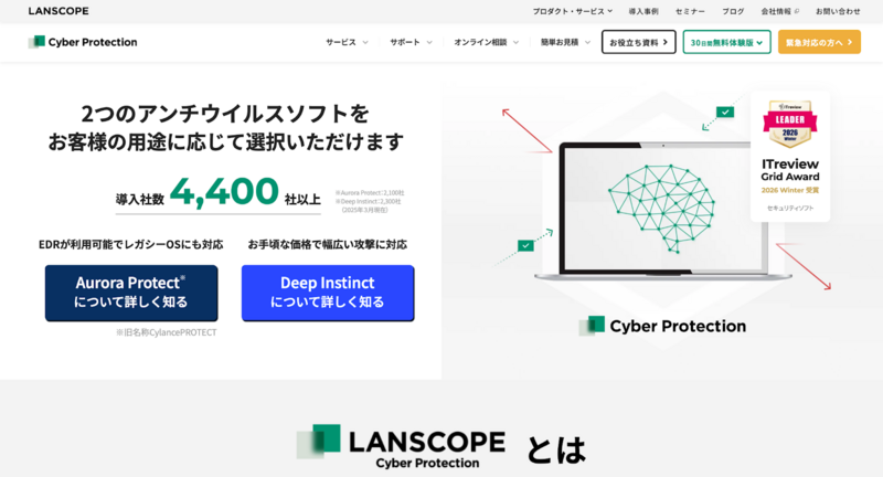 LANSCOPE サイバープロテクション