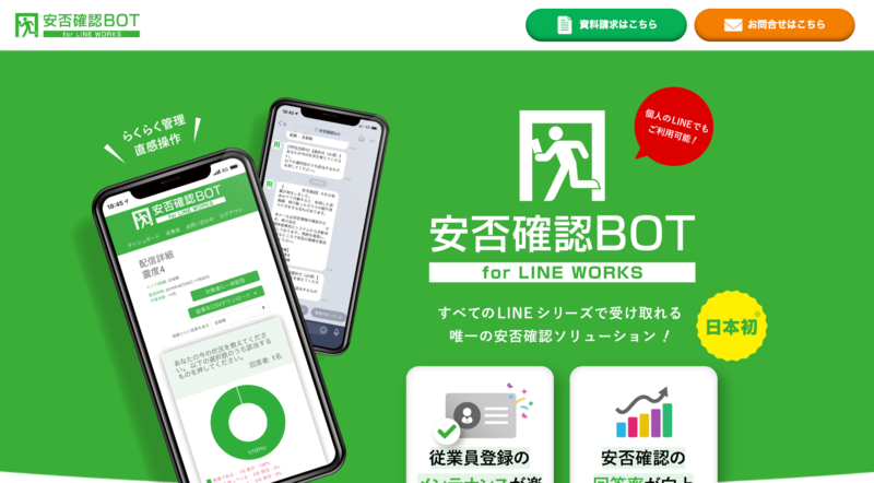 安否確認bot for LINE WORKS